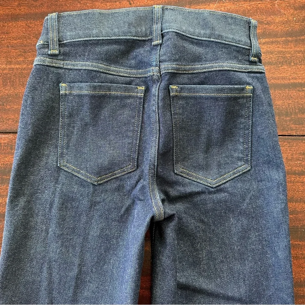 SPANX EveryWear Pull-On Flare Jeans XS Dark Raw Indigo High Rise Shaping NWOT